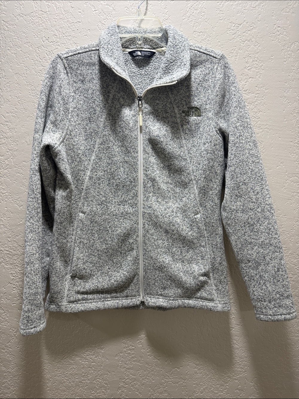 The North Face Women’s Gray Sweater Fleece Full Zip Jacket Size Medium